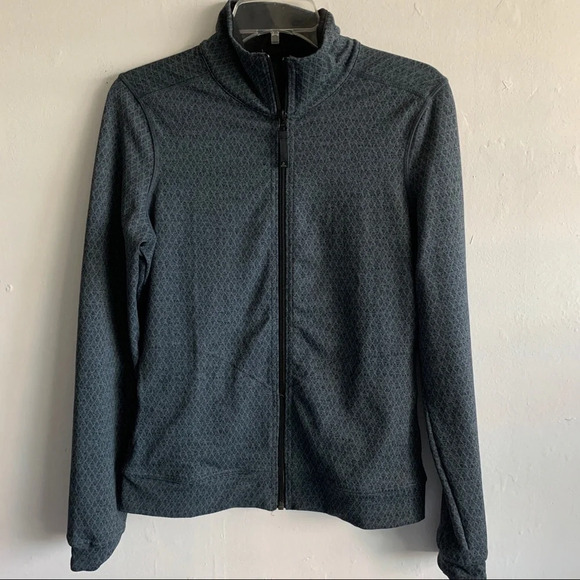 Prana Gray Zipper Sweater Jacket size S - Picture 1 of 7